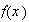 $f\left( x\right) $